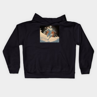 UKIYO-E SILVER SURFER Kids Hoodie